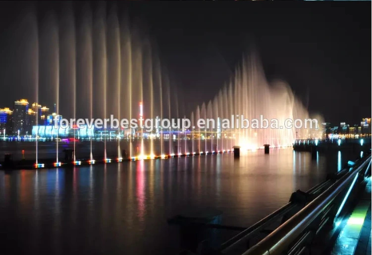 High Spray Big Outdoor 2D 3D Swing Digital Fountain