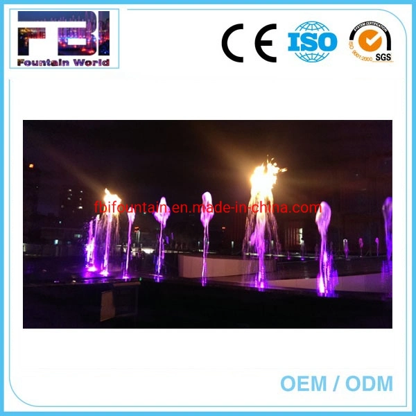 High Tech Factory Made Fire Flame Water Fountain