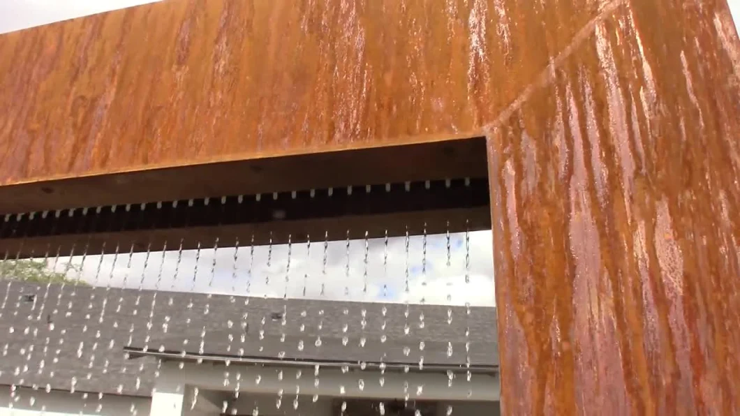 Garden Ornaments Corten Steel Rain Curtain