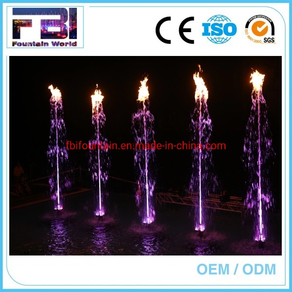 High Tech Factory Made Fire Flame Water Fountain