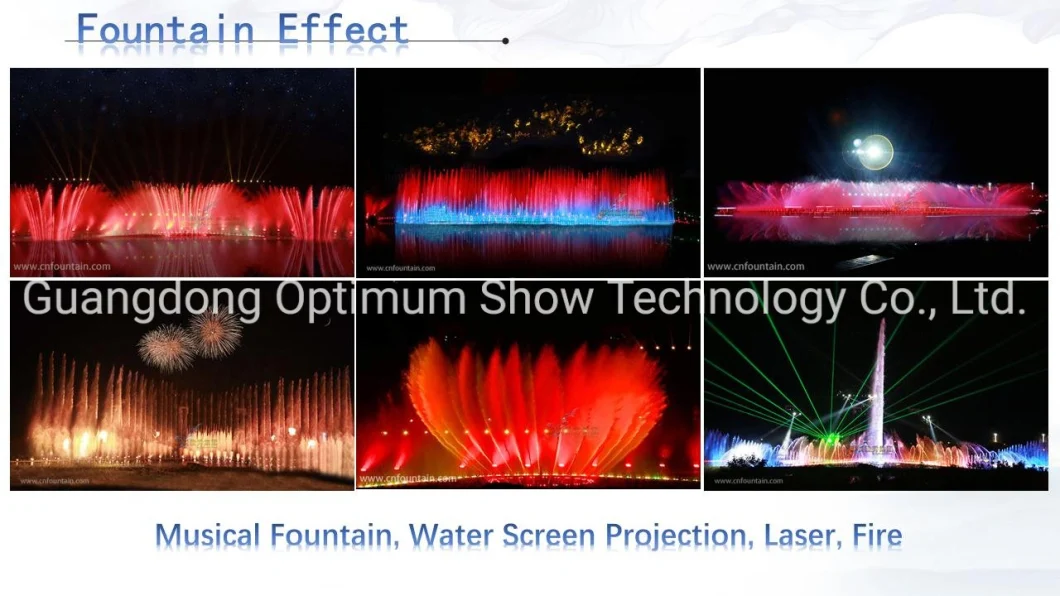 Artificial Lighting Show Large Musical Water Fire and Laser Dancing Fountain