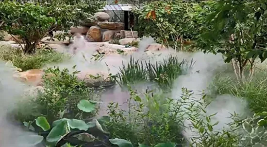 Künstlicher Nebel-Kaltnebel-Wasserbrunnen im Fabrikausstellungsraum