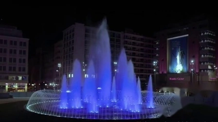 Einfache Installation, tragbare runde kleine Musik-Tanzbrunnen