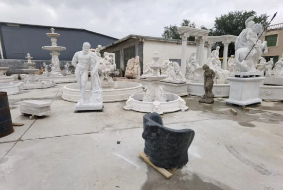 Marmorstein-Wasserbrunnen im Freien für den Garten (SY-F342)