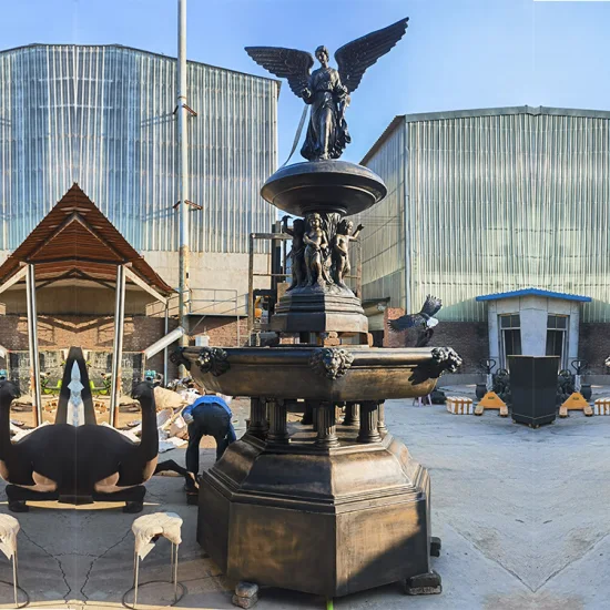 Outdoor-Landschaftsdekoration, berühmte große, riesige Metall-Bronzefigur, Dame-Skulptur, Statue, Place De La Concorde, Pariser Wasser-Bronzebrunnen