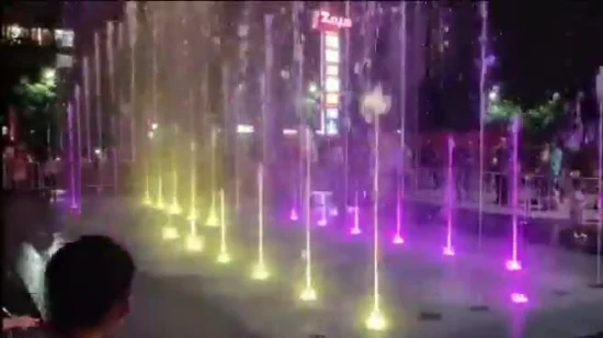 Musik-Brunnen-Controller, Edelstahl-Wasser-Tanzboden-Trockenbrunnen mit Skulptur