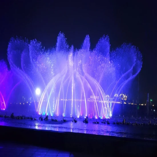 Lustiger, musikalisch tanzender Trockenbodenbrunnen mit LED-Lichtern, höchstes Brunnendesign und Installationsfertigung, sämtliche Brunnenausrüstung, der gesamte Brunnen, den Sie benötigen