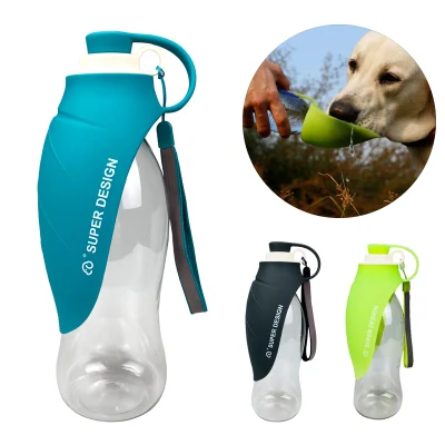 Tragbare Haustier-Reisewasserflasche, Blattform, Hundetrinkspender, Brunnen