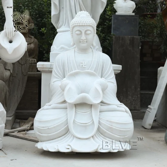 Fabrik Outdoor Metall lebensgroße Bronze Buddha Wasserbrunnen Sitzende Buddha Statue Skulptur Gartenbrunnen