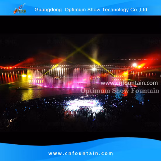 Feuer- und Wassershow, Musik, tanzende Wassershow, malerischer Unterhaltungsbrunnen