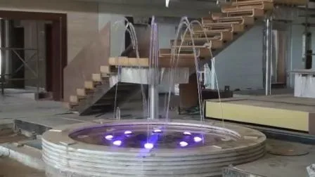 Musiktanzender Wasserbrunnen im Freien auf dem Spielplatz mit LED-Lichtern